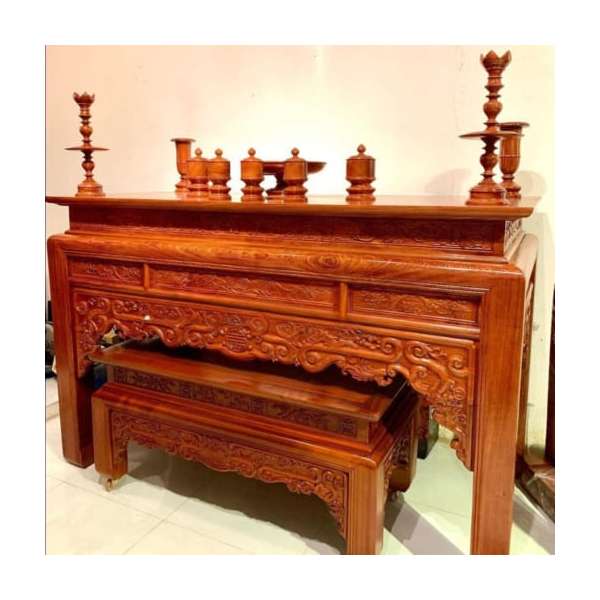 Bàn thờ  gỗ hương đá TT12